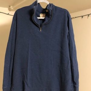 Blue quarter zip